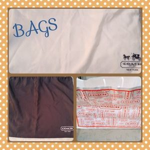 🔸 REDUCED🔸Coach Dust Bags & Paper Bag