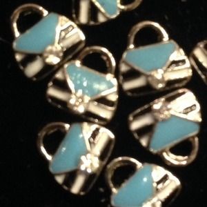 Floating charm purse charm