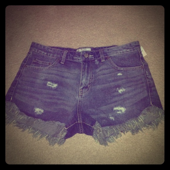 Free people distressed denim cutoff shorts sz 30