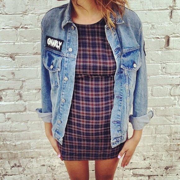 Brandy Melville plaid dress!
