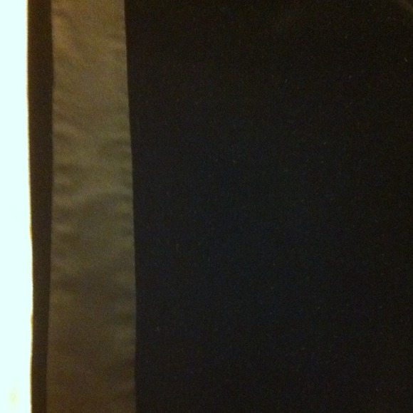 BCBG MAXAZRIA  black velvet tuxedo lined pants - Picture 3 of 3