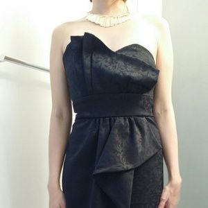 SALE!! Black printed origami cocktail drezs