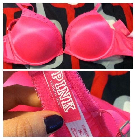 Hot pink push up vs bra - reserved