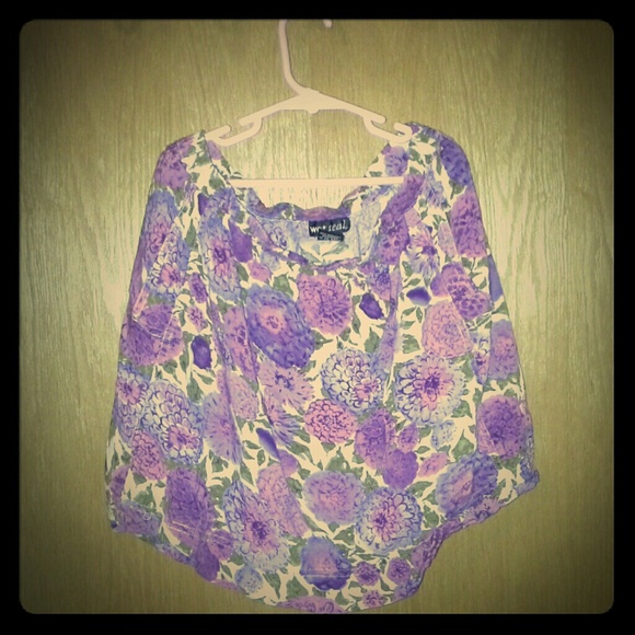 Lavender floral skirt
