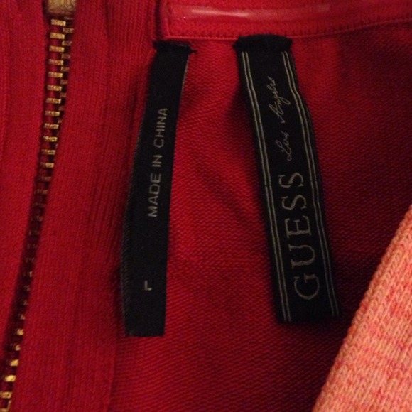 GUESS RED BANDAGE DRESS - Picture 2 of 3