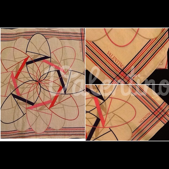 NWOT Valentino Cotton Scarf 18x18
