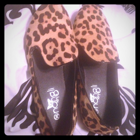 Cheetah flats /purple stud flats bundle