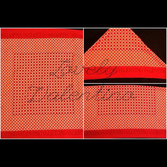 NWOT Valentino Cotton Scarf 18x18