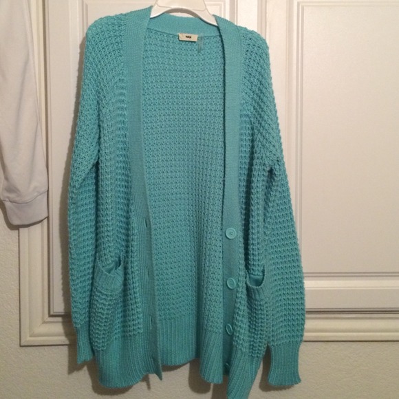 light blue oversized tobi cardigan, hardly worn