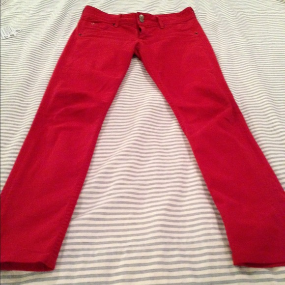 Hudson Red Skinny Jeans - size 26