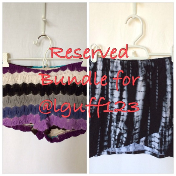 Crochet Shorts and Tie Dye Skirt