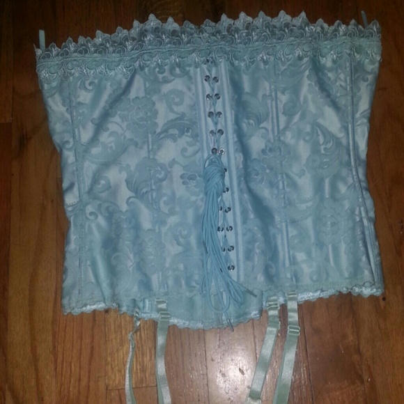 Fredericks of Hollywood mint green corset