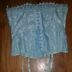 Fredericks of Hollywood mint green corset