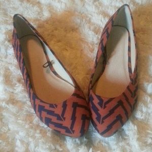 Orange and Blue Flats