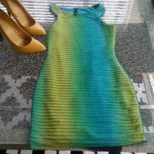 Lemon lime ombre dress