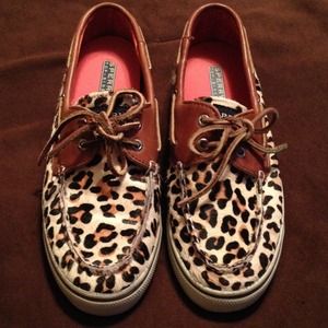 Leopard Print Sperry