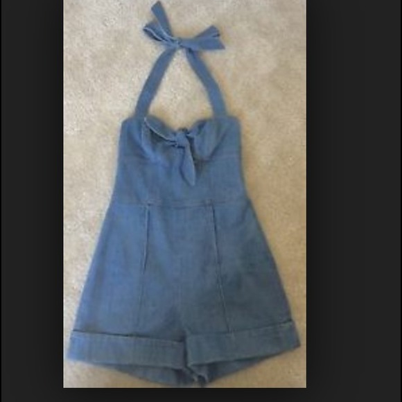 Betsey Johnson Denim Romper