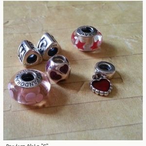 Alpha "C" and Alpha "M" Pandora bead