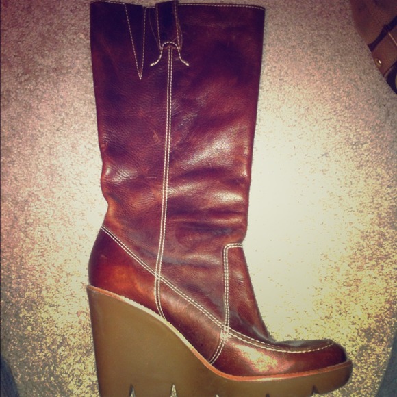 Michael Kors wedge boots