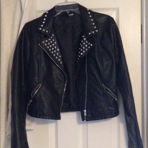 H&M vegan leather jacket