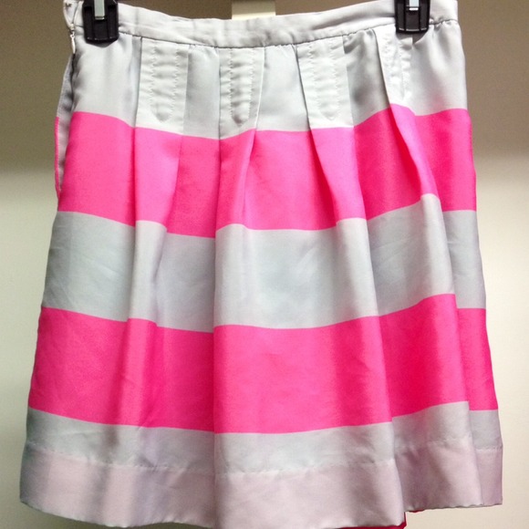 Short stripped jcrew skirt