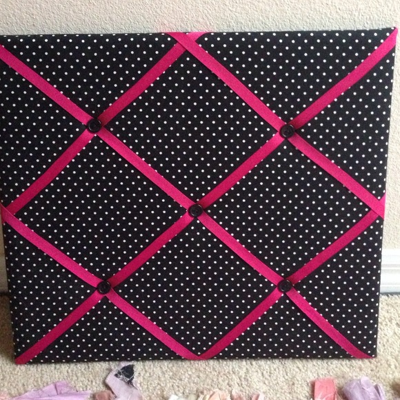 Photo board frame, polka dot
