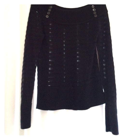 Black thin sweater