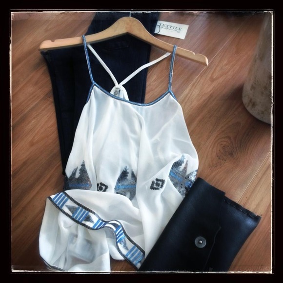 Bb Dakota sheer sequin top- price lowered! - Picture 1 of 1