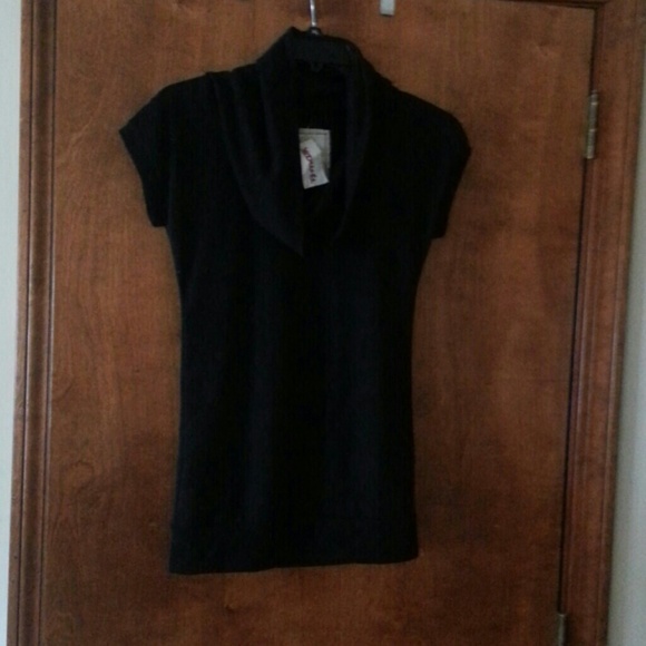 NWT black cowl neck top