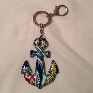 Vera Bradley anchor key chain