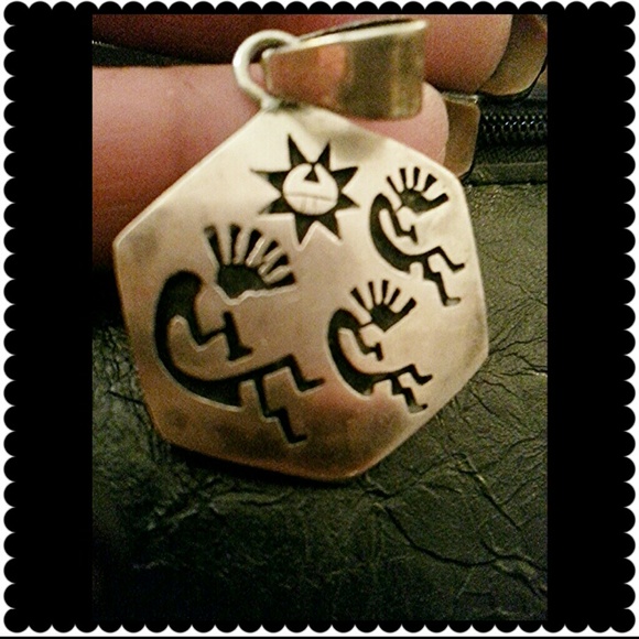 Sterling silver Kokopelli pendant
