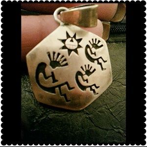 Sterling silver Kokopelli pendant