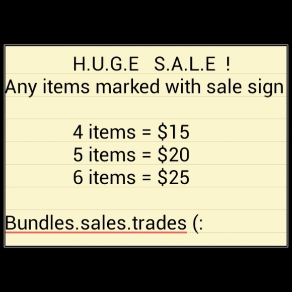 HUGE SALE!!!!
