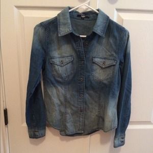 Denim long sleeve shirt