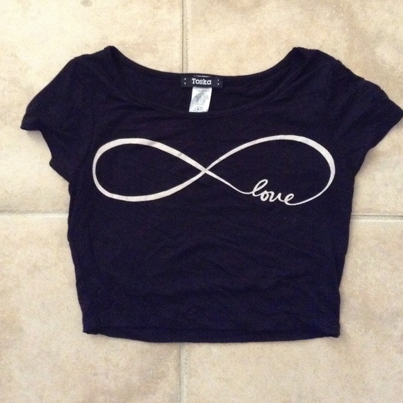Infinity love Crop top // Brandy Melville
