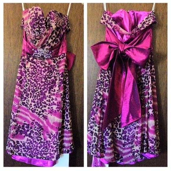Tony bowls cheetah print dress.