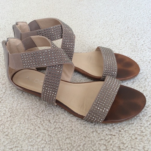 Aldo sparkly gladiator sandals