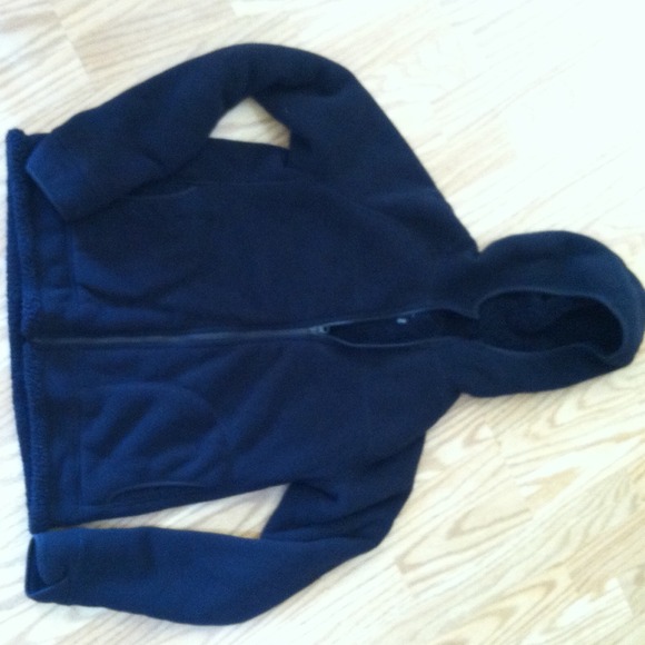 Black fleece zip up jacket