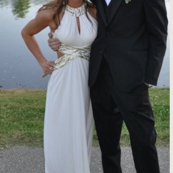 Gorgeous white prom dress