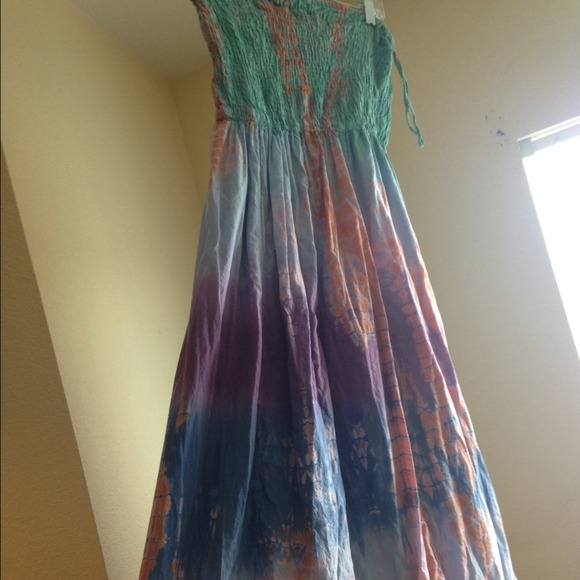 Unique printed maxi dress