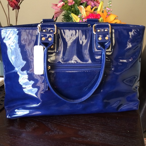 Cobalt blue handbag