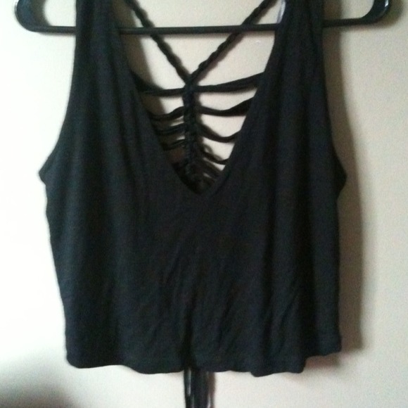 braided back crop top