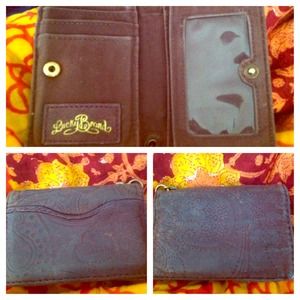 Lucky Brand Purple leather wallet