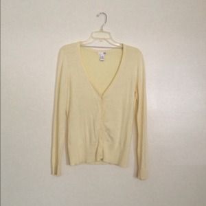 Pastel yellow cardigan