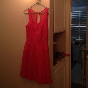 Coral colored dress