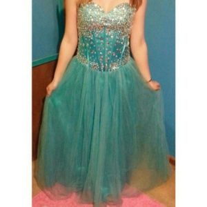 Blue prom dress