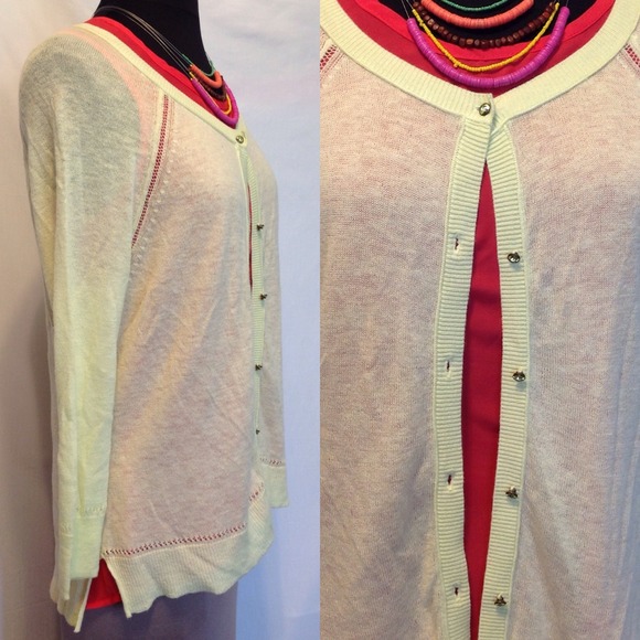 ❌BUNDLED❌lightweight lemon yellow cardigan sweater - Picture 2 of 4