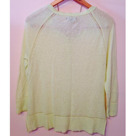 ❌BUNDLED❌lightweight lemon yellow cardigan sweater - Picture 3 of 4