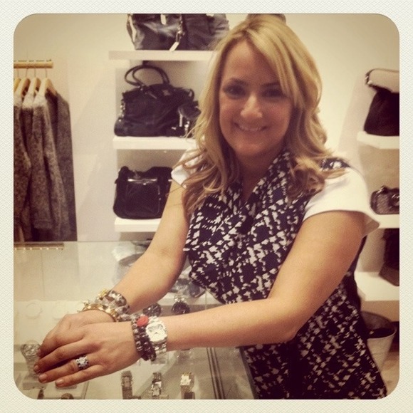 DKNY Navy/white Silk Cozy - Picture 2 of 2