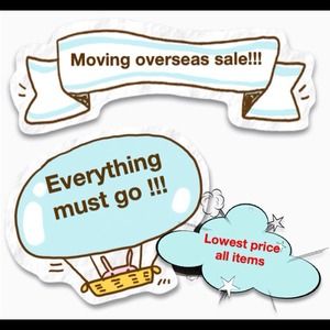 Moving overseas. Everything must go